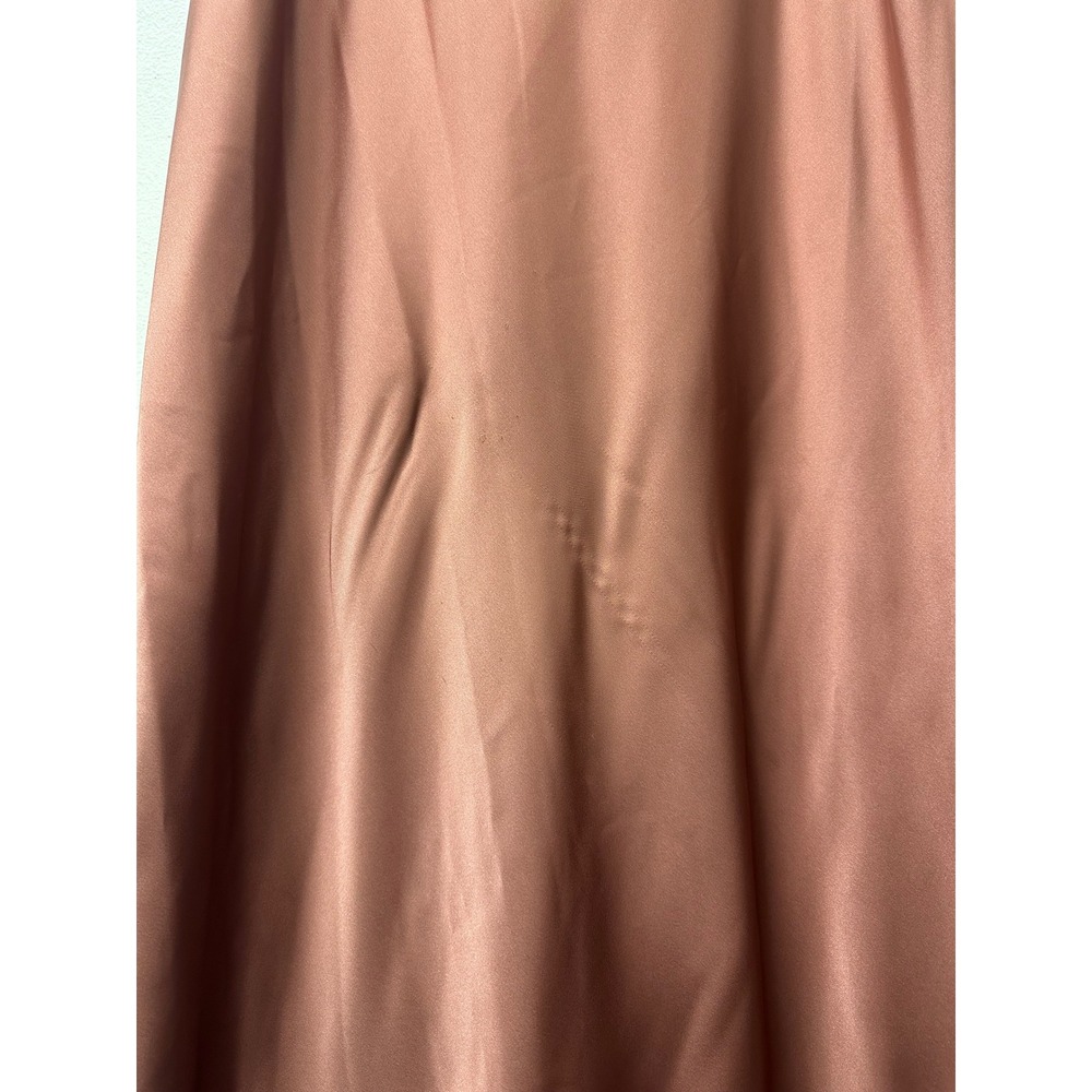 Revelry Sienna Satin Drop Shoulder‎ Side Slits Dress in Copper Size 24 - Picture 9 of 10